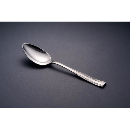 Zestaw posrebrzanych sztućców obiadowych, oksydowany - 24 szt.