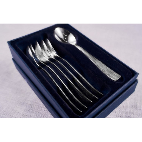 Zestaw łyżeczek do kawy ze stali szlachetnej - 6 szt. - Model Wschodni