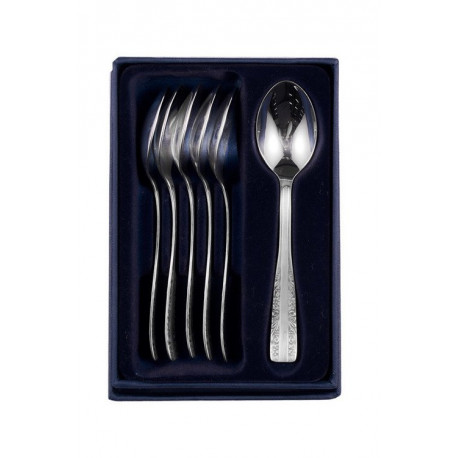 Zestaw łyżeczek do kawy, posrebrzanych (oksydowany) - 6 szt. - Model Wschodni